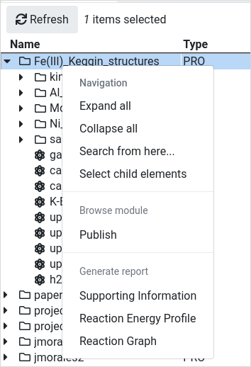 CreateNavigationTreeContextMenu