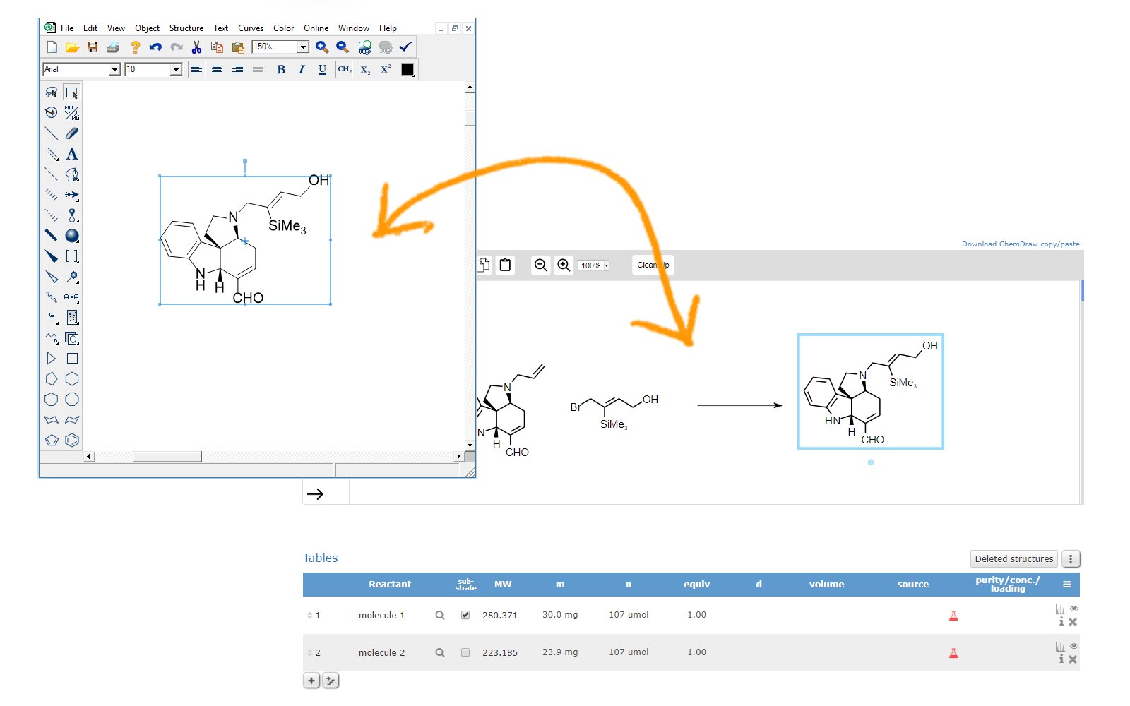 copy-paste-chemdraw